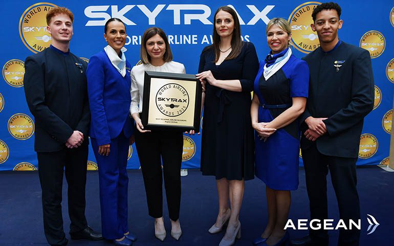 Aegean Airlines - η καλύτερη περιφερειακή αεροπορική εταιρεία στην Ευρώπη - με πτήσεις προς 156 αεροδρόμια